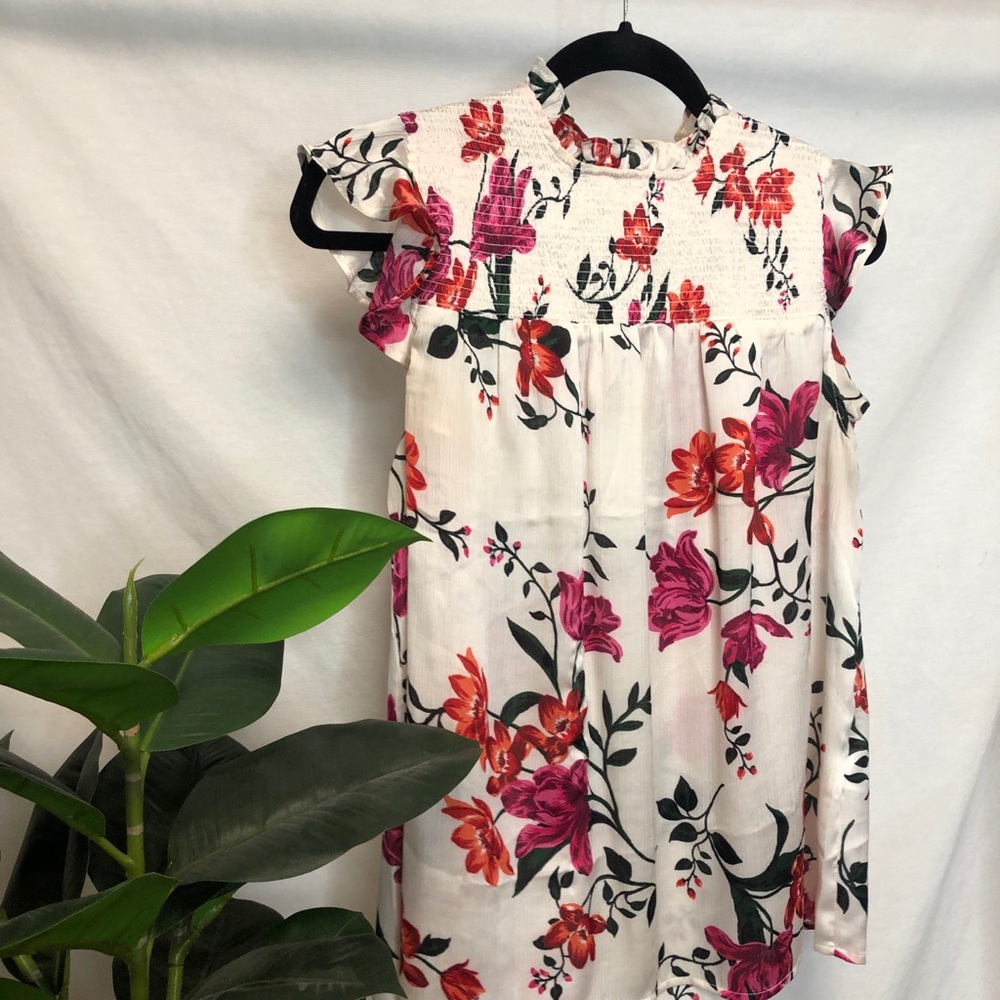 Floral business casual top